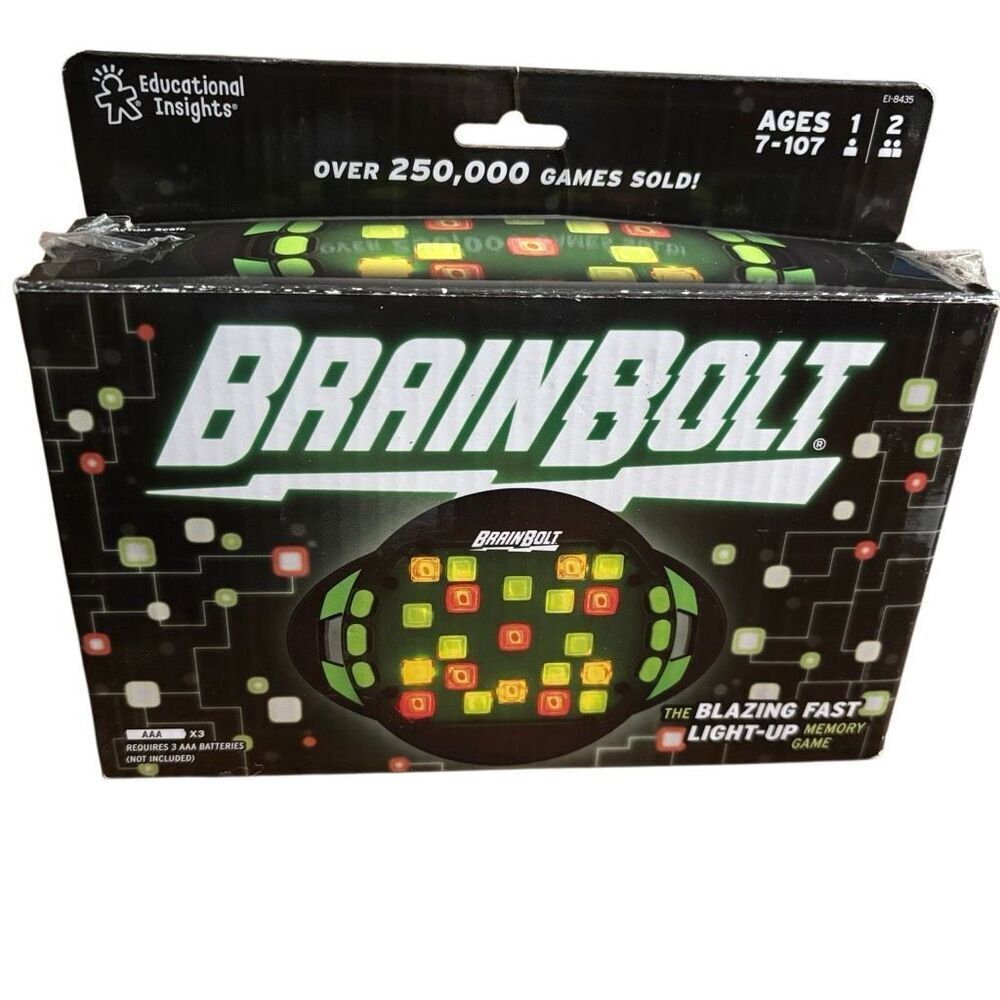Brain Bolt Light Up Memory Game *New*